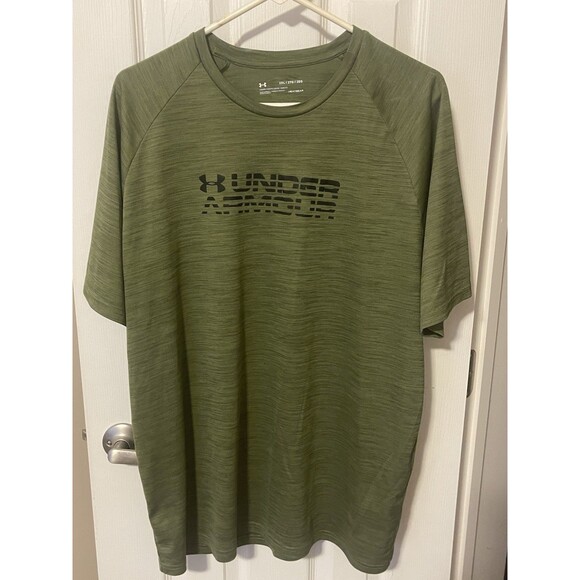 2xl Under Armour Men’s UA Tech 2.0 Short Sleeve Athletic T-Shirt Green Athletic - Picture 1 of 7